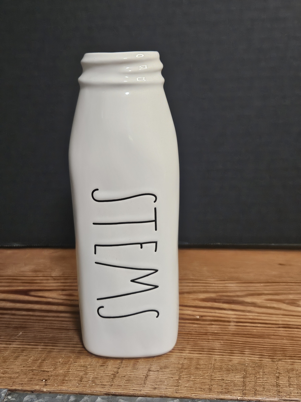 Rae Dunn White Ceramic STEAMS Canister - Home Dining Accent